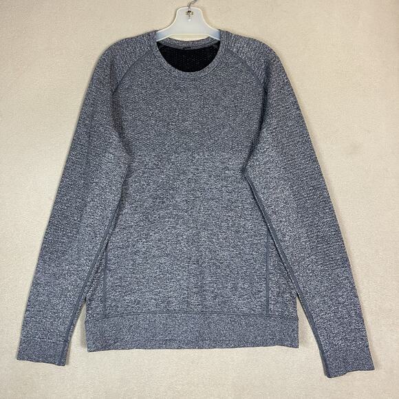 Lululemon Pullover Mens L‎ Gray Engineered Warmth Wool Bland Athletic Sweatshirt - Picture 1 of 8